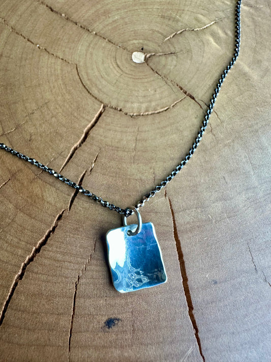 Silvery Sequin Necklace