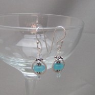 Blue Chalcedony Earrings