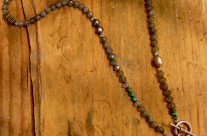 Labradorite Necklace/Wrap bracelet