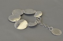 Silver Disc Bracelet