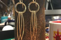 Sun Swish earrings in 14k yellow gold